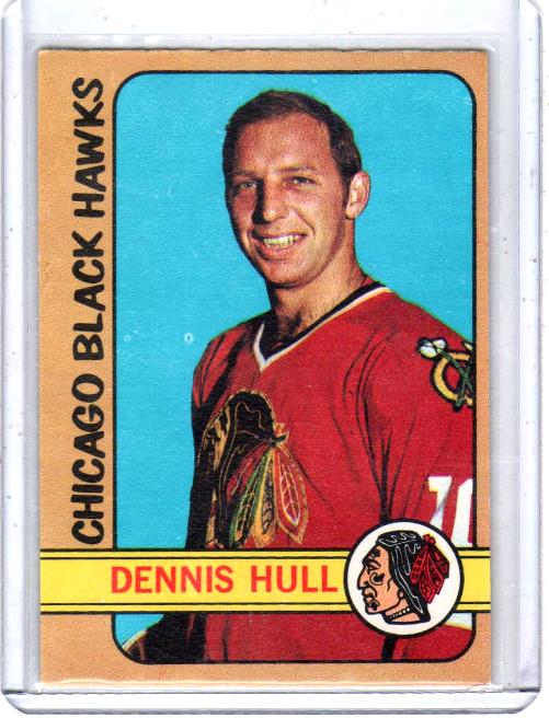 1972 O-Pee-Chee  Denis Hull  Card #52 - Philadelphia Flyers
